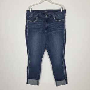 NYDJ Deep Blue Cropped Jeans